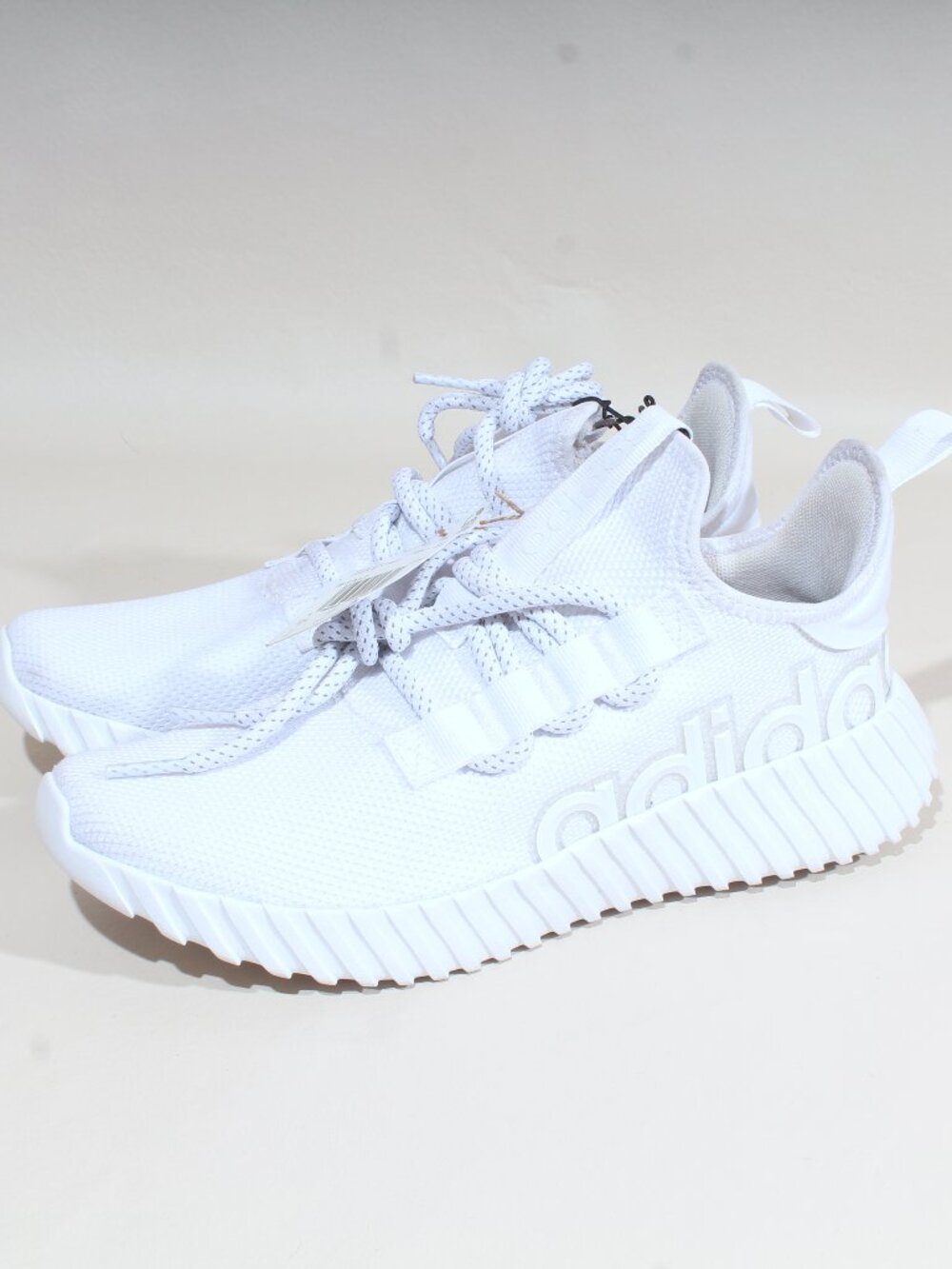 Mens Adidas Kaptir 3.0 Size 7 Triple White Shoes Sneakers IF7317